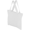 thumbnail image 1 of Canvas Tote Bag - CREATIVITY Bag KID Tested & Approved - Bulk Deal - Mato & Hash - 50PK White/White CA2700, 1 of 2