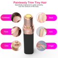 thumbnail image 4 of Moclever Facial Hair Removal for Women, USB Rechargeable Flawless Facial Hair Epilator with LED Light for Lip Chin Arms, Black, 4 of 12