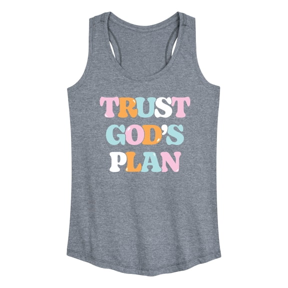 Instant Message - Trust God's Plan - Women's Racerback Tank Top