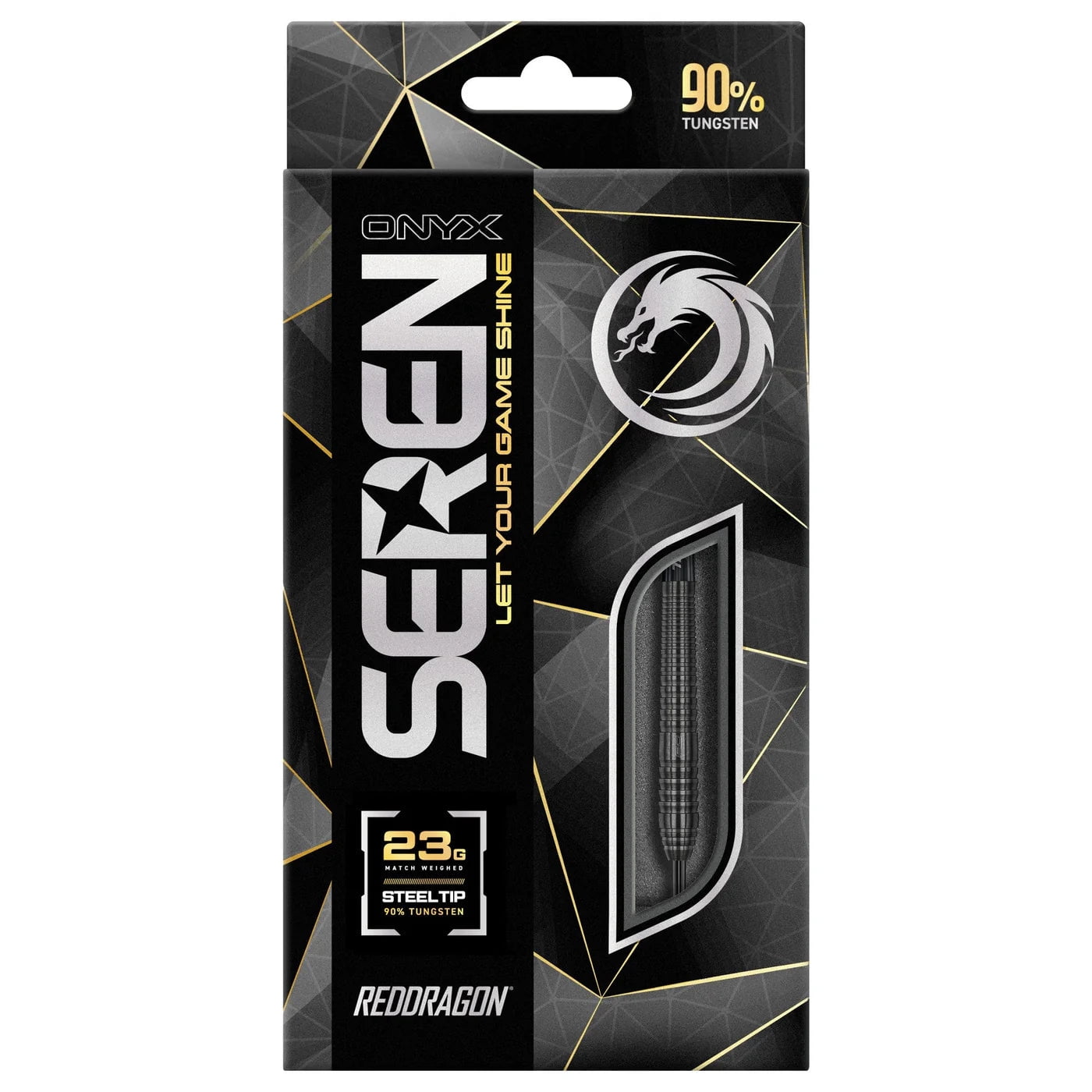 Red Dragon Seren 2 Onyx Steel Tip Darts 90% Tungsten - 23gm