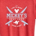 thumbnail image 3 of Mickey & Friends - Mickey Surf Shop - Women's Short Sleeve Graphic T-Shirt, 3 of 5