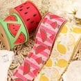 thumbnail image 3 of LaRibbons 2 1/2" Wired Ribbon | Watermelon Seeds | 10 Yard Roll, 3 of 7