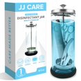 thumbnail image 1 of Tarro desinfectante JJ CARE Barber, tarro de vidrio de 1250 ml con colador, 1 of 8