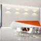thumbnail image 2 of Moderna lámpara de pared LED de 6 W, 2 piezas de aluminio LED de pared, color blanco cálido, 3000 K, accesorio de iluminación para sala de estar, dormitorio, pasillo, 2 of 6