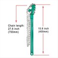 thumbnail image 2 of Llave para filtro de aceite con cadena de trinquete ajustable de alta resistencia y soporte reversible para tubería de 16"., 2 of 4