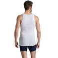 thumbnail image 5 of Fruit of the Loom Men's Tag-Free Cotton Undershirts, Regular-Tank-4 Pack White, Medium, 5 of 6