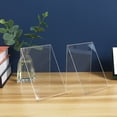 thumbnail image 6 of Transparent Acrylic Book Stands for Display Use Strong and Sturdy with Stable Triangular Design 3, 6 of 6