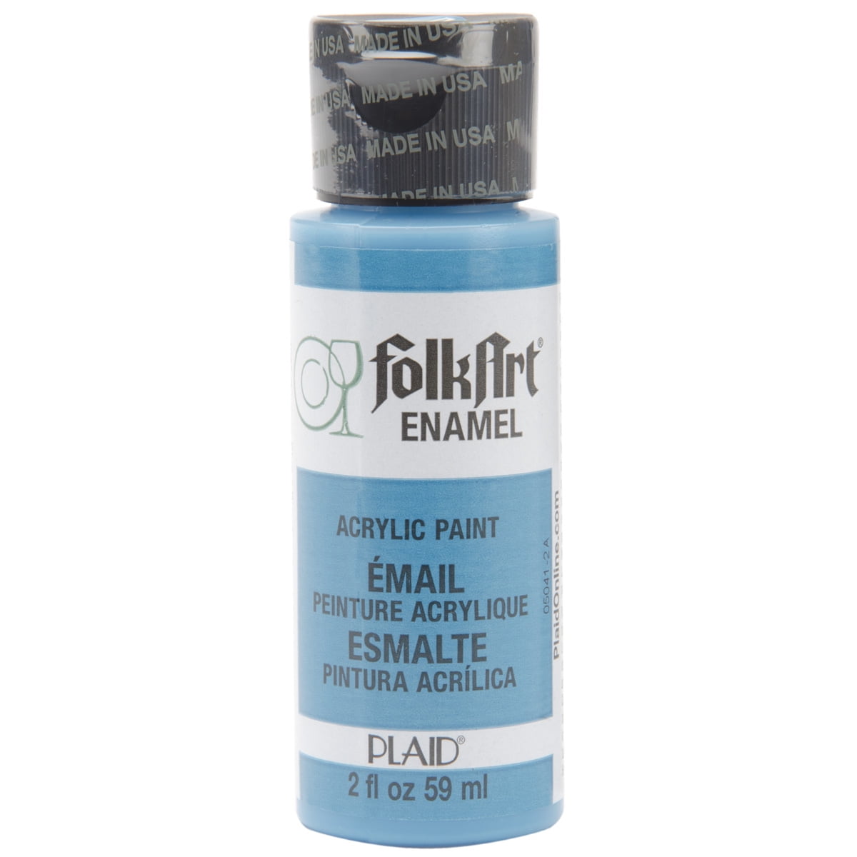 PlaidCraft Folk Art Enamel Paint, 2 Ounce, Cayman Blue Multi Colored