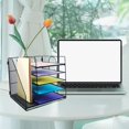 thumbnail image 3 of Rack 2 5 Tier Paper Document Organizer With File Rack Desktop Storage For Supplies, 3 of 5