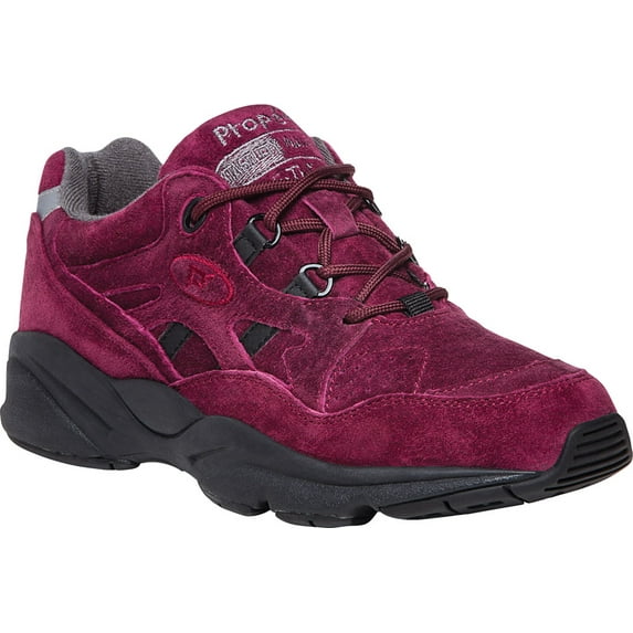 Women's Propet Stability Walker Shoe Berry Suede 8 4E