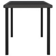 thumbnail image 3 of vidaXL 5 Piece Garden Dining Set Poly Rattan Black, 3 of 8