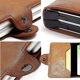 thumbnail image 2 of Tarjetero para tarjetas de visita, piel sintética de lujo y metal de acero inoxidable, tarjetero para tarjetas de crédito, tarjetero para mujeres y hombres, Auto Walle, 2 of 4