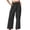 Black, variant on Elara Women Lightweight Casual Pants Straight Leg Comfortable Trousers With Pockets Breathable Loose Fit For Everyday Wear Brick Red L