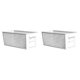 thumbnail image 1 of 2 uds cesta de almacenamiento de plástico contenedor de artículos diversos de escritorio organizador de cocina blanco kaili Sencillez, 1 of 5