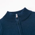 thumbnail image 4 of GYRATEDREAM Boy's Sweater Cardigan Zipper Stand Collar Knitted Outwear Long Sleeve Sweater Coats with Pockets 3-7T, 4 of 9