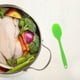 thumbnail image 5 of Cuchara sopera de silicona con mango largo y antiadherente para servir alimentos (verde), 5 of 7