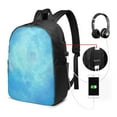 thumbnail image 3 of YFYANG 17" Laptop Backpack, Dreamy blue Aurora Fashion Travel Work Backpack with USB and Headphone Cable Interface for Men and Women, 3 of 8