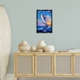 thumbnail image 3 of Stupell Industries Contemporary Abstract Boat at Sunset Black Floating Frame Canvas Art, 17 x 25, by LSR Design Studio, 3 of 7