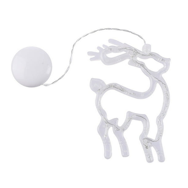 Cadena de luces LED navideñas de 5 piezas, lámpara de araña con ventosa para ventana