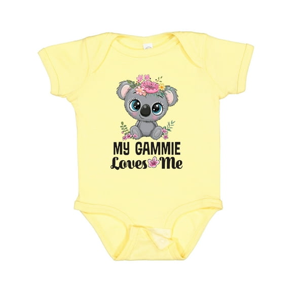 Inktastic My Gammie Loves Me Granddaughter Bear Girls Baby Bodysuit