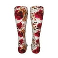 thumbnail image 6 of Rateoe Lilies Flowers print Women's Men's Novelty 20in Crew Socks Cotton Socks Knee High Socks for Walking,Running,Nurses,Pregnancy-One Size, 6 of 8