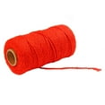 thumbnail image 1 of Cotton Cord Rope Crafts Macrame Artisan String Solid Color Cotton Yarn Rope Home Textiles 91.5m, Red, 1 of 8