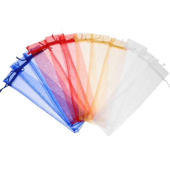 TEHAUX 12Pcs Small Folding Hand Fans with Elegant Organza Design for Party Favors, Decorations, Women and Men