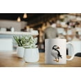 thumbnail image 6 of WIRESTER 11oz 325ml Ceramic Tea Cup Coffee Mug With Handgrip For Gift, Birthday, Anniversary, Christmas - Atlantic Puffin Birds, 6 of 7