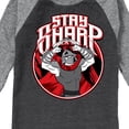 thumbnail image 3 of Teenage Mutant Ninja Turtles - Stay Sharp - Toddler & Youth Raglan Graphic Tee, 3 of 6