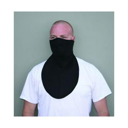 Zan Headgear Half-Face Neoprene Mask w/NeckShield Black