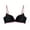 Black, variant on Women' Underwire Bra,No Underwire Plus Scoop Convertible Straps Triangle Beige XL