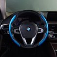 thumbnail image 2 of Steering Wheel Cover,Carbon Fiber Steering Wheel Grip,Safe and Non Slip Car Accessory,Warm in Winter and Cool in Summer,Universal Fit 99% Car Wheel Protector (Sapphire Bule), 2 of 5