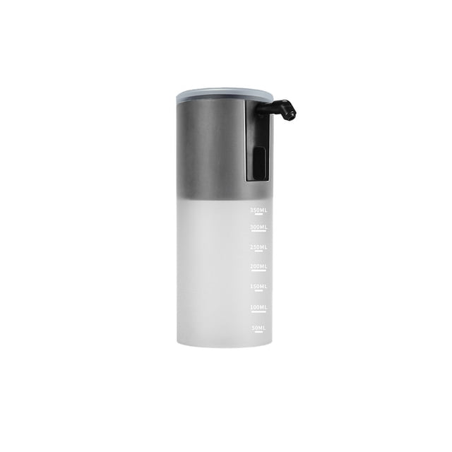 Riwesomey Dispensador automático de jabón por inducción de 350ML, rociador de de manos líquido para cocina, difusor recargable con Artesanía Negro