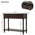 thumbnail image 6 of UWR-Nite Traditional Design Console Table with Two Drawers and Bottom Shelf, Sofa Table for Entryway Living Room, Espresso, 6 of 8