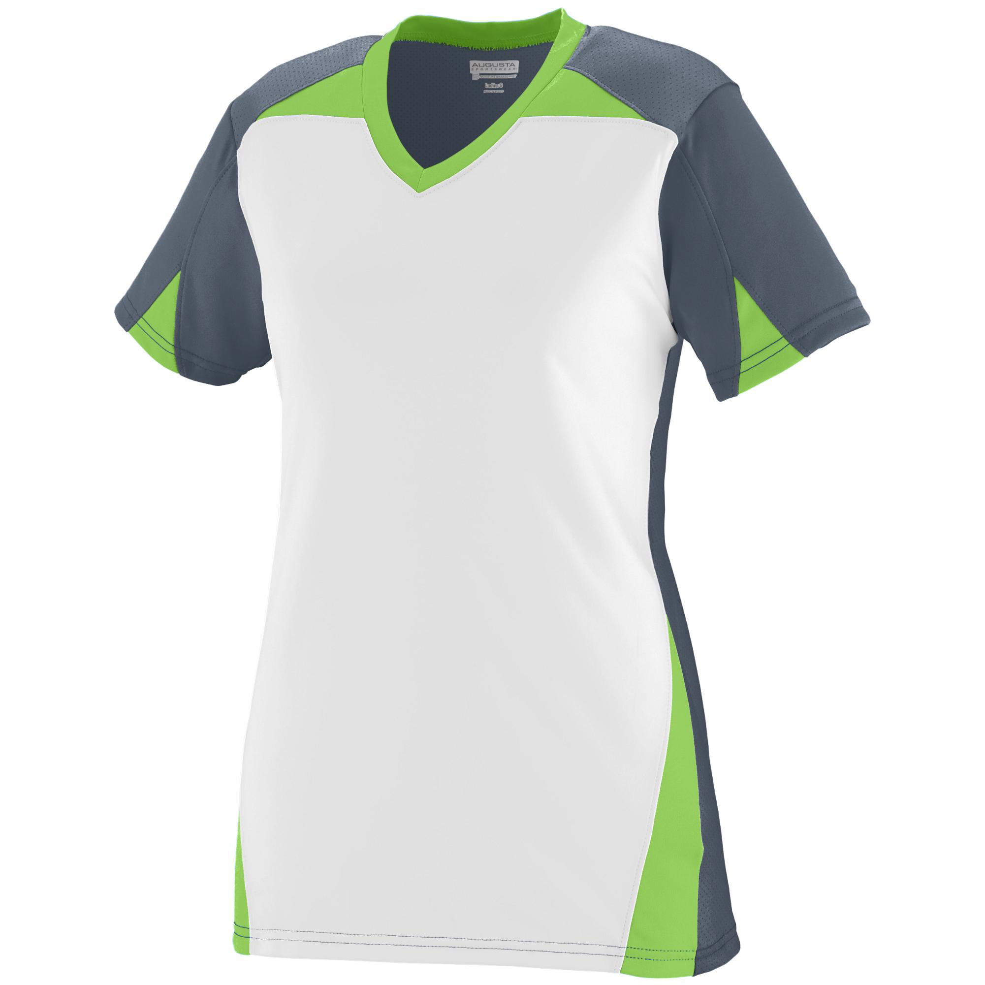 Augusta Sportswear S Girls Matrix Jersey Graphite/White/Lime 1366