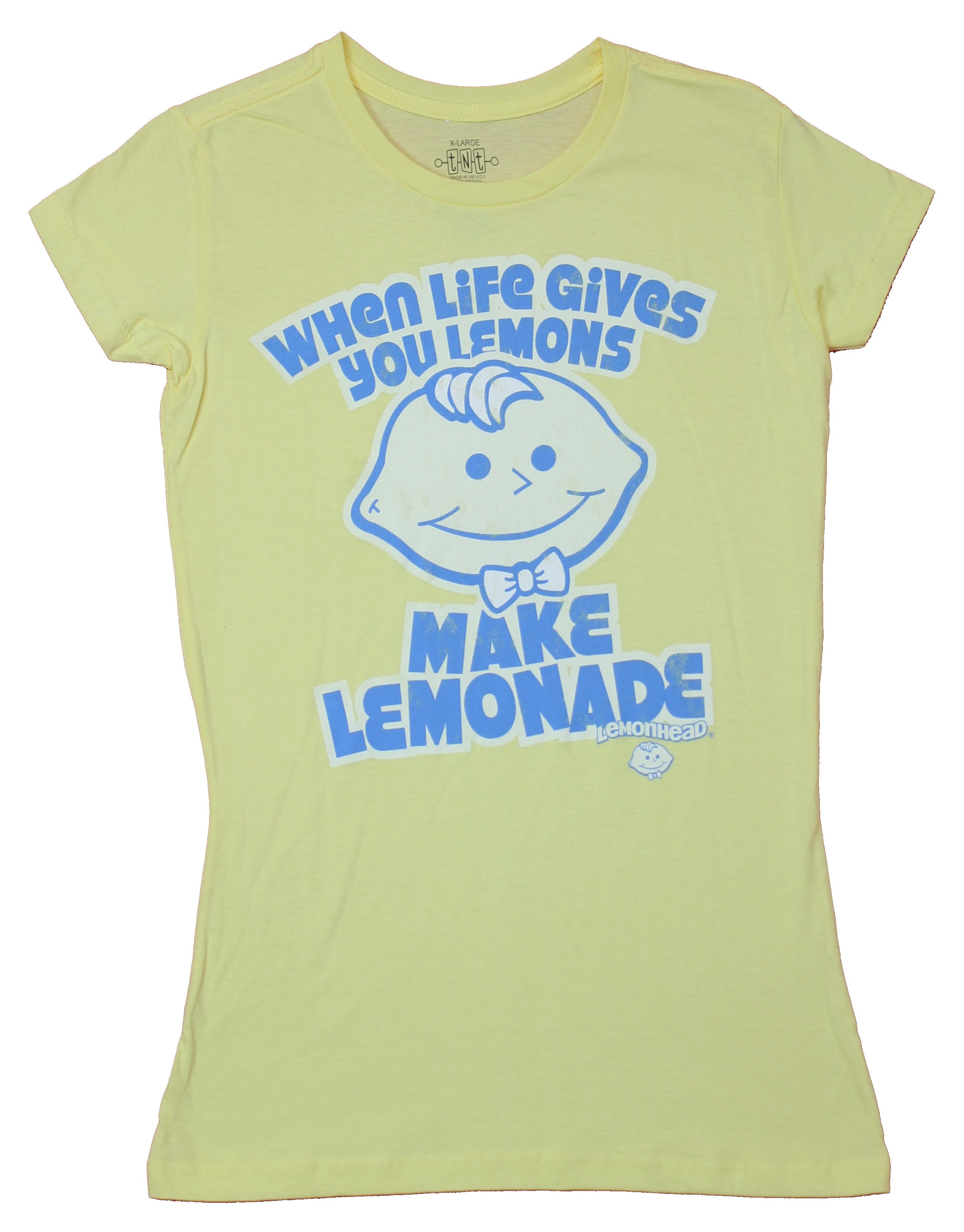 Jeg mistede min vej Delegeret Vis stedet Lemonheads Girls Juniors T-Shirt - When Life Gives You Lemons Make Lemonade  (2X-Large) - Walmart.com