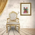 thumbnail image 3 of Fab Funky 12x14 Gold Ornate Wood Framed with Double Matting Museum Art Print Titled - Rainbow Splash French Bulldog, Portrait, 3 of 4