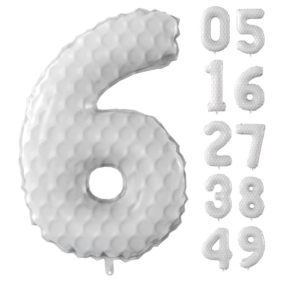 Globos con números de golf de 40 cm para fiesta temática deportiva de JUANBUDONG (6)