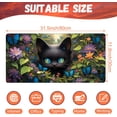 thumbnail image 2 of Desk Pad, Cute Black Cat Desk Mat, Cat Among Butterfly Flowers Large Gaming Mouse Pad for Desk, 31.5"x11.8" Extended Big Computer Keyboard Mouse Pad with Non-Slip Base and Stitched Edge, 2 of 13