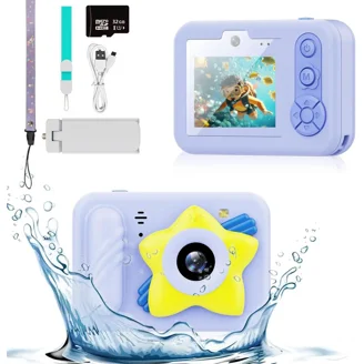 MINIBEAR Kids Camera Instant Print Camera For Kids Digital Camera Toddler Toys Christmas Birthday Gifts For 3 4 5 6 7 8 9 10 Year Old Girls Boys, Pink