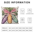 thumbnail image 5 of PHYHOO Pillow Covers , Rabbit Bunny Floral Eggs Striped Farmhouse Decorative Throw Pillowcases for Home Sofa Couch Decoration, 5 of 5