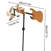 Drummer Wind Sculptures & Spinners, Handmade Metal Rock Band Windmill - Creative Kinetic Sculpture, Musician Figurine Wind Mill for Garden Yard Lawn Patio, Unique Gift for Music Lover (Drummer)