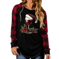 thumbnail image 5 of ClodeEU Womens Sweatshirt With Christmas Graphic ,Casual Loose Long Sleeve Pullover Tops Red 6,Womens Plus XXL, 5 of 9