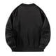 thumbnail image 3 of Sudadera con cuello redondo para hombre y mujer, Jersey, sudadera negra, Tops de manga larga con cuello redondo, holgados para mujer, hombre, compras, , negro, l, 3 of 8