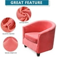 thumbnail image 3 of LINLIN Club Chair Slipcover, tub chair covers 2 piece, Universal Spandex Pattern Armchair Sofa Cover Cover Couch Slipcover for Living Room Club Bar Counter, 3 of 7