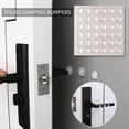 thumbnail image 3 of Door Bumpers Clear, Sheet of 36 - 5/16in Thick, 5/8in Diameter Door Bumper Dots, Small Soft Adhesive Pads for Cabinet, Corner, Door Stopper Wall Protector, Round Thin Sound Dampening, 3 of 5