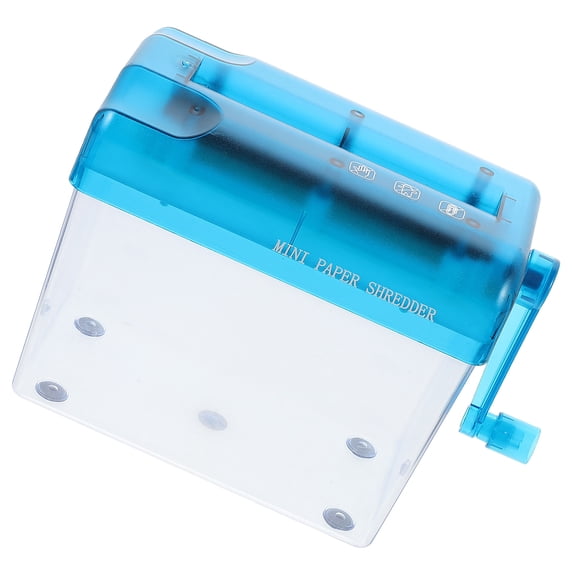YUNLIGHTS Portable Blue ABS Hand Shredder for Home Use Easy to Operate