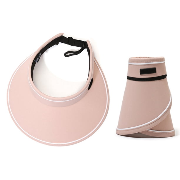 Sombreros con visera para mujer, ala ancha, gorra de golf plegable para mujer, sombrero de playa para mujer, sombrero de viaje con protección UV, sombrero plegable para el sol