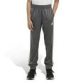 thumbnail image 3 of adidas Boys' Iconic Tricot Jogger Pants with Drawcord, Black with Blue, 3 of 4
