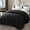 Black, variant on Exclusivo Mezcla Queen Comforter Set White, 3-Piece Solid Comforter Duvet Insert with Corner Tabs, Lightweight Bedding Down Alternative Comforter for All Seasons